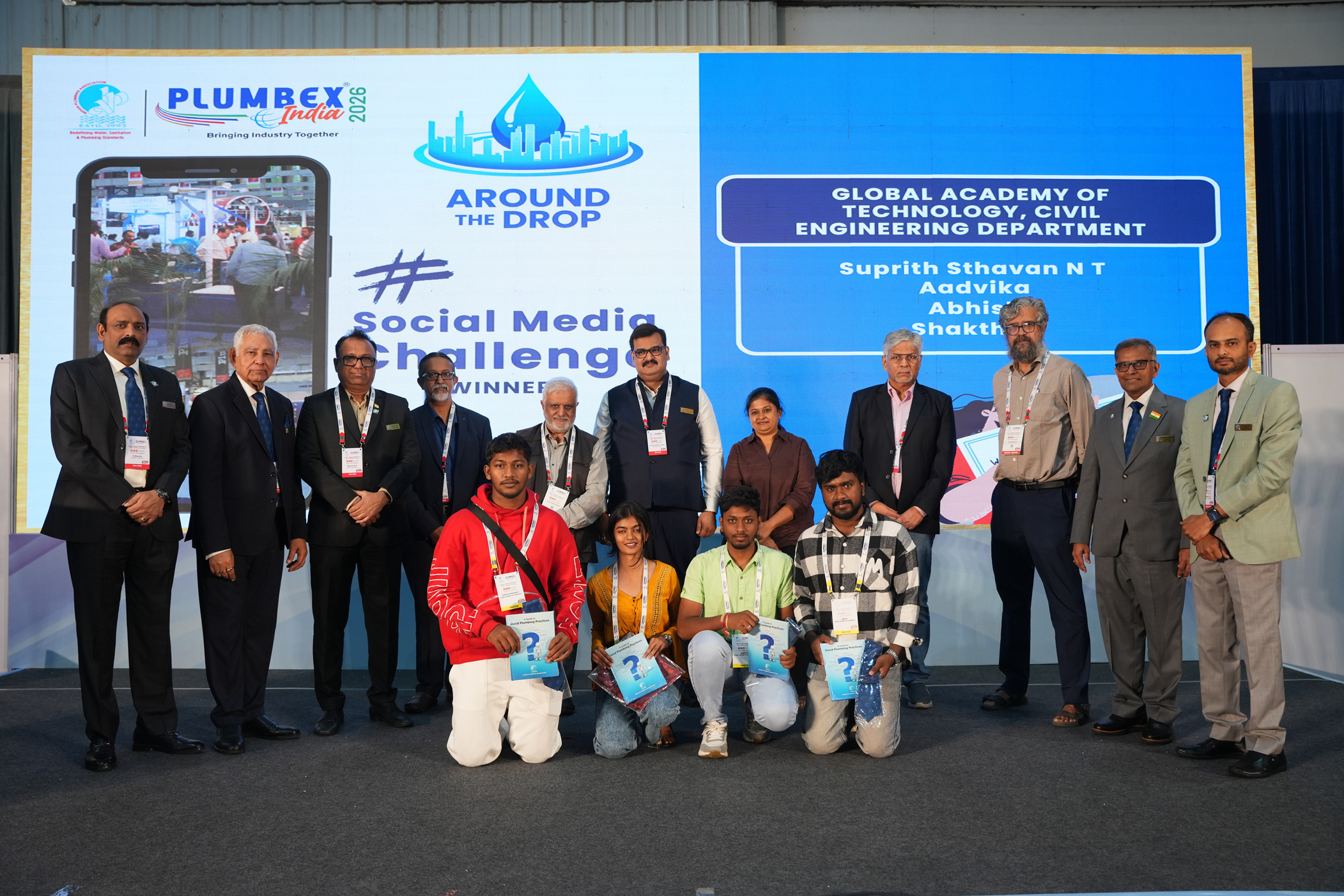 Social Media Challenge Winner winners from Global Academy of Technology, Bengaluru